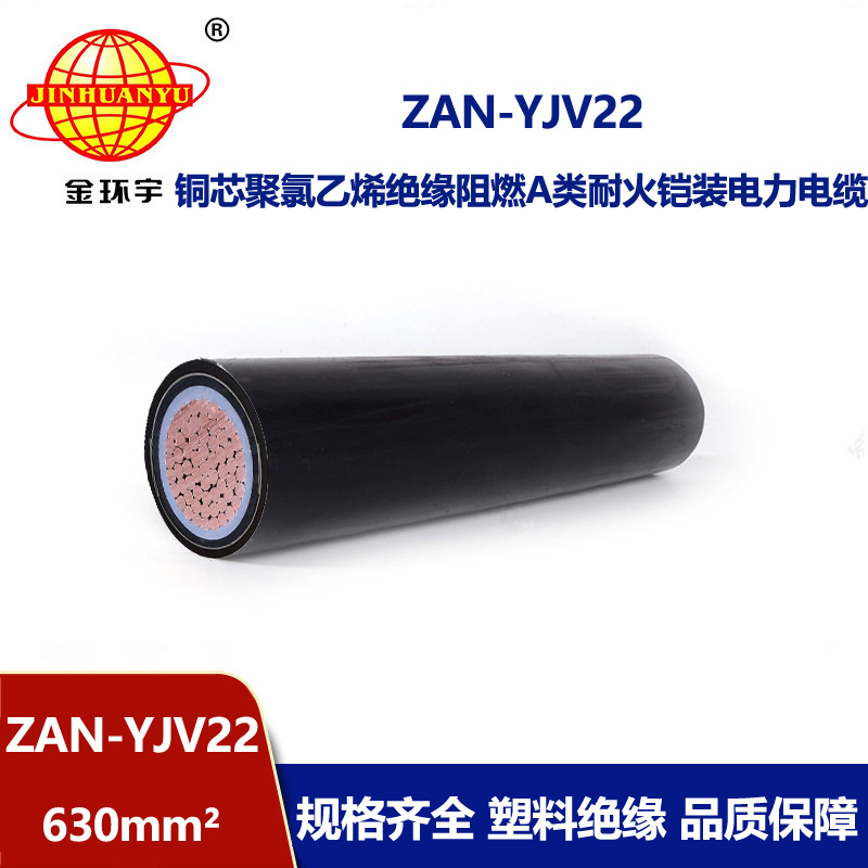 金環(huán)宇電線電纜 單芯鋼帶鎧裝電纜ZAN-YJV22-630 深圳阻燃耐火電纜